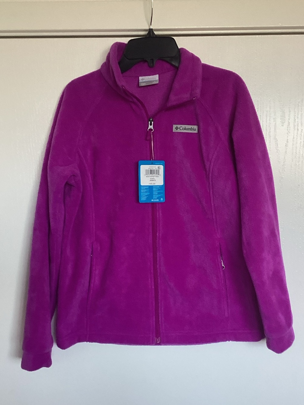 Columbia Magenta Full-Zip Fleece Jacket